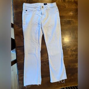 AG The Jodi Crop white jeans from Anthropologie